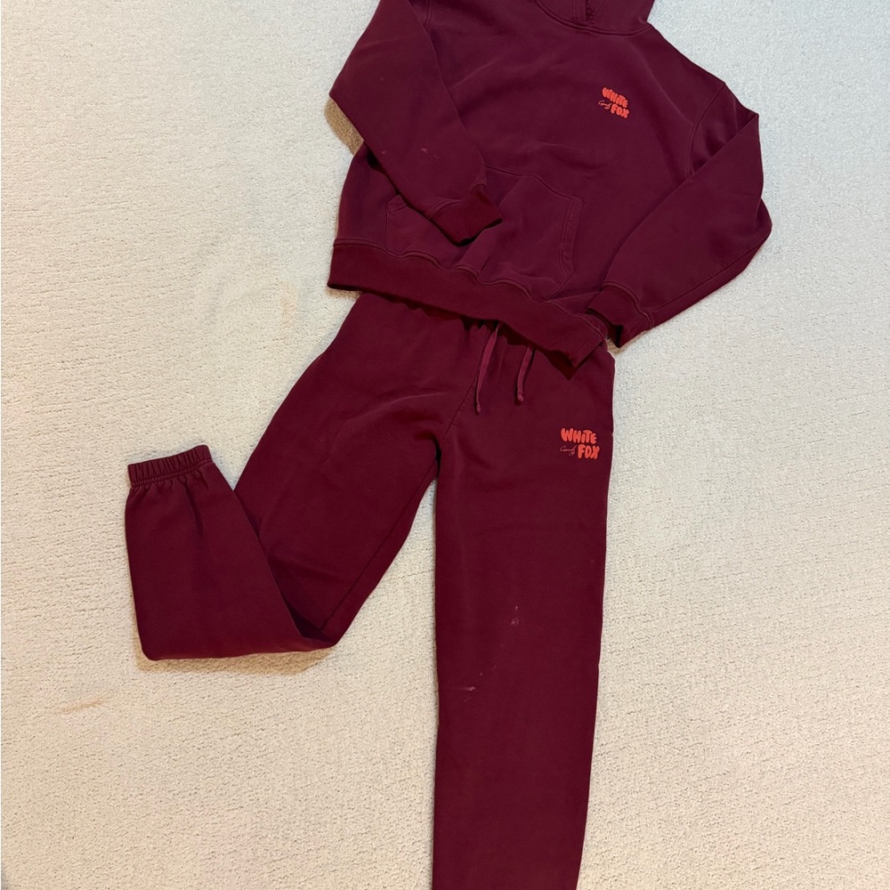 White fox sweat set